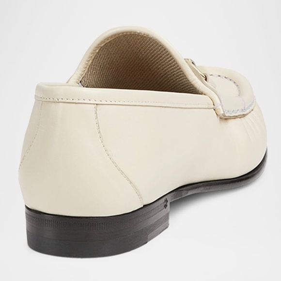 GUCCI WOMEN'S HORSEBIT 1953 LOAFER. SIZE: 37 1/2 EU ( 7 US). WHITE LEATHER - Picture 3 of 11